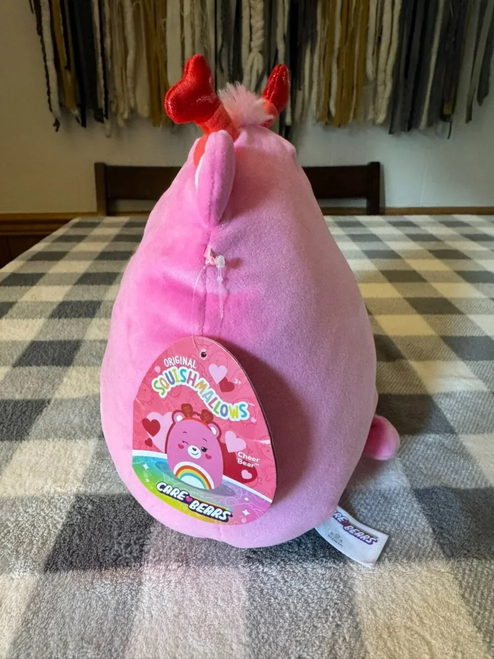 Squishmallow Care Bears Cheer Bear 8